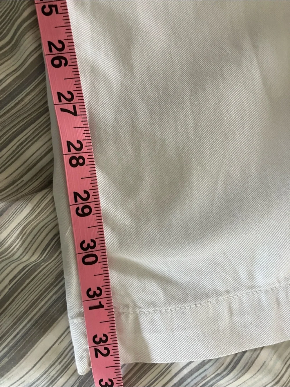 XiRENA Emmanuelle Pant- Blanc/White Lightweight Cotton Fit & Flare Cut Size 30